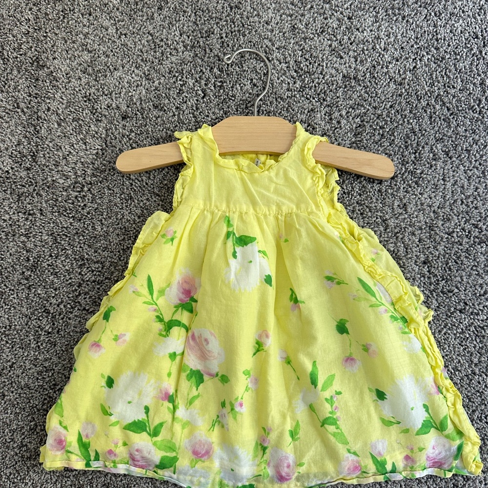 Janie and Jack Yellow Floral Dress
